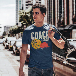 Personalized Basketball Coach Add Name T-Shirt