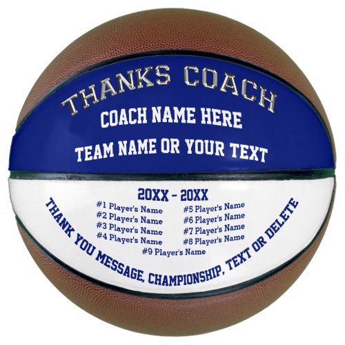 Personalized Basketball Coach Appreciation Gifts