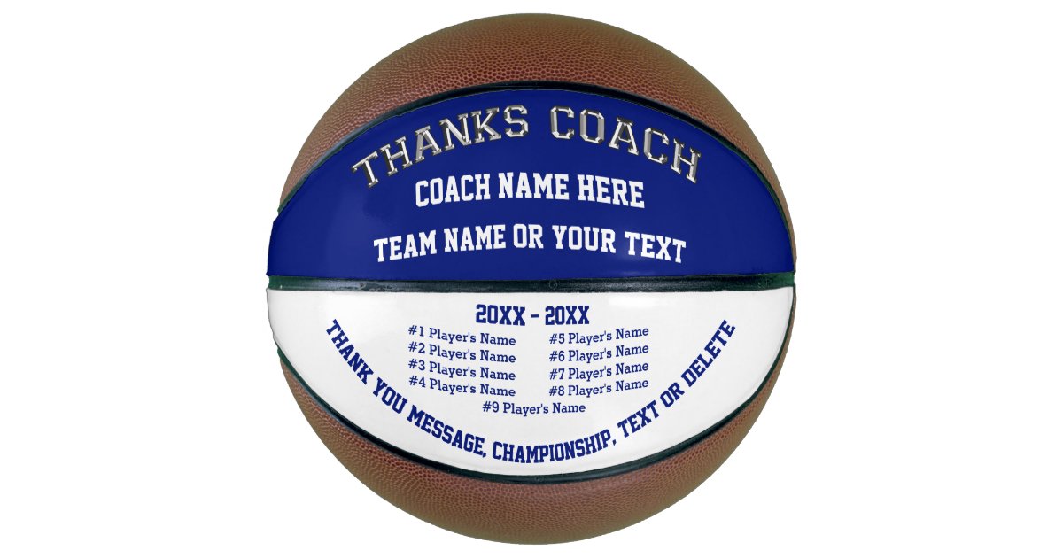 Personalized Basketball Coach Appreciation Gifts Zazzle