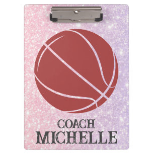 Personalized Basketball Coach Clipboard