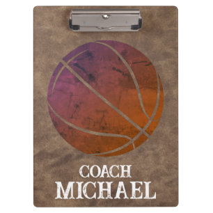 Personalized Basketball Coach Clipboard
