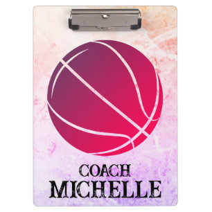 Personalized Basketball Coach Clipboard