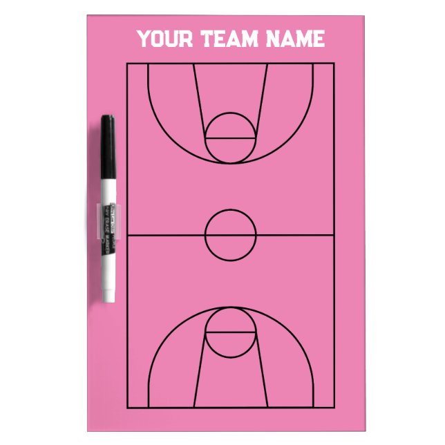 Personalized Basketball Coach Dry Erase Board (Front)