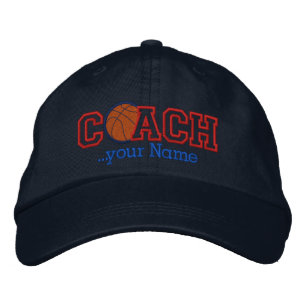 Personalized Basketball Coach for your name Embroidered Baseball Cap