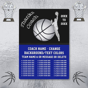 Personalized Basketball Coach Gifts, Basketball Plaque