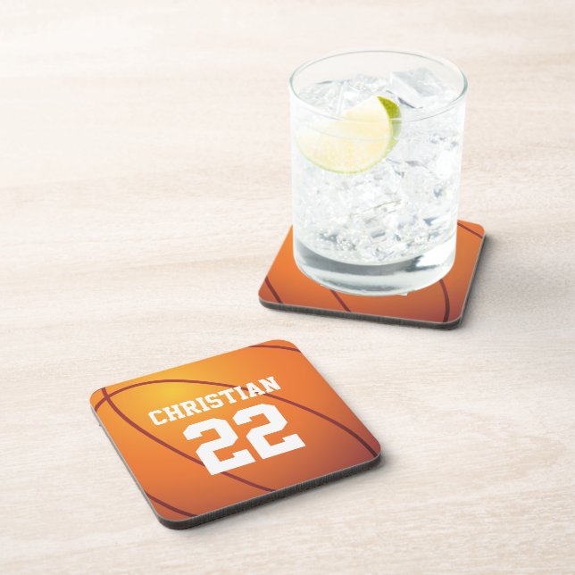 Personalized Basketball Coaster (Right Side)
