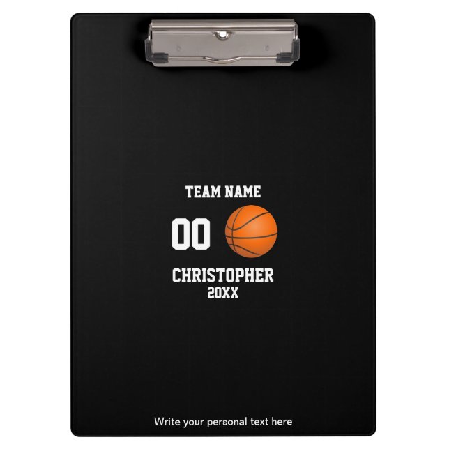 Personalized Basketball Collage Clipboard (Front)