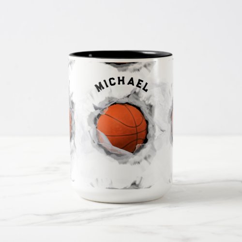 Personalized Basketball Collectible Two_Tone Coffee Mug