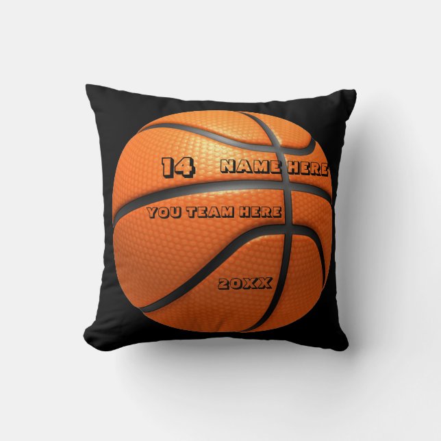 Personalized Basketball cushion with Player's Name (Front)