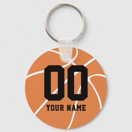 Personalized Basketball Custom Name Keychain