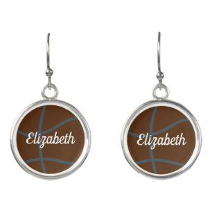 Personalized Basketball Earrings