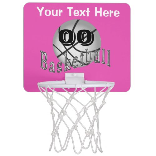 Personalized Basketball Gifts for Girls Mini HOOP