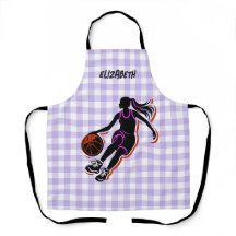 Personalized Basketball Girl Apron
