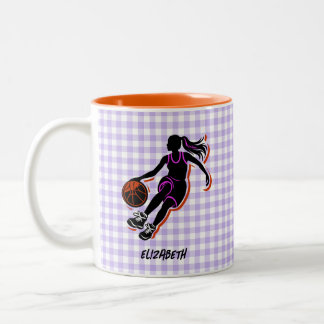 Personalized Basketball Girl Coffee Mug