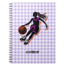 Personalized Basketball Girl Notebook