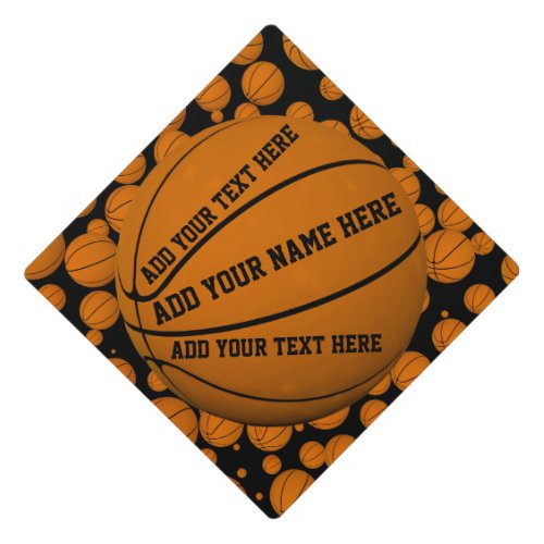 Personalized Basketball Graduation Cap Topper