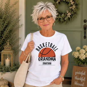 Personalized Basketball Grandma T-Shirt