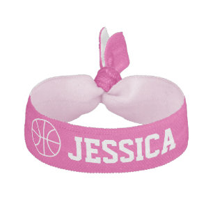 Personalized basketball hair ties for girls team