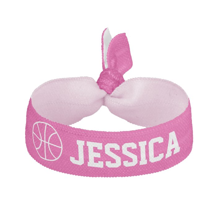 Personalized basketball hair ties for girls team