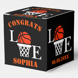 Personalized Basketball Hoops, Basketball Player Favor Boxes