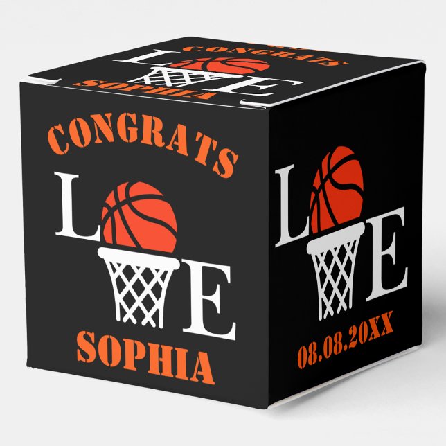 Personalized Basketball Hoops, Basketball Player Favor Boxes (Creator Uploaded)