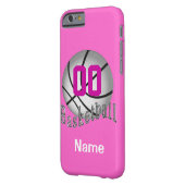 PERSONALIZED Basketball iPhone 6 Cases for Girls (Back Left)