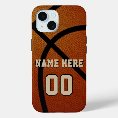 Personalized Basketball iPhone Cases Many Choices iPhone 15 Case