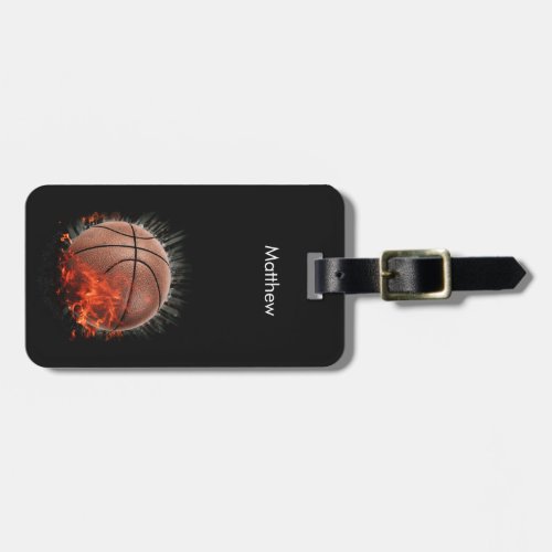 Personalized Basketball is Hot Luggage Tag
