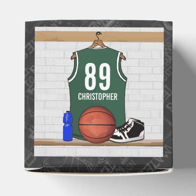 Personalized Basketball Jersey Favor Boxes (Top)