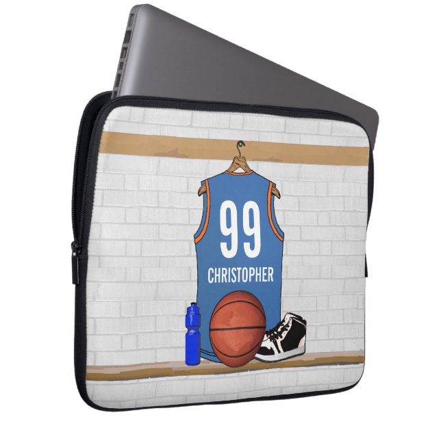 Personalized Basketball Jersey (LB) Laptop Sleeve (Front Right)