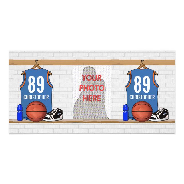 Personalized Basketball Jersey (LBO) Card (Front)