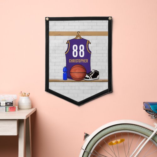 Personalized Basketball Jersey PEGD Pennant