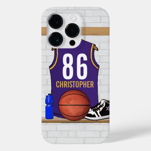 Personalized  Basketball Jersey PG Case_Mate iPhone 14 Pro Case