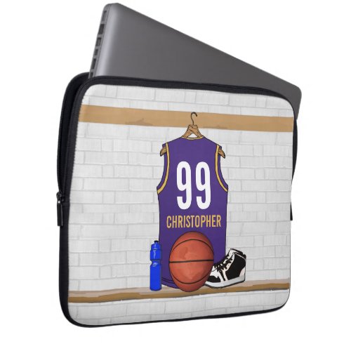 Personalized Basketball Jersey PG Laptop Sleeve