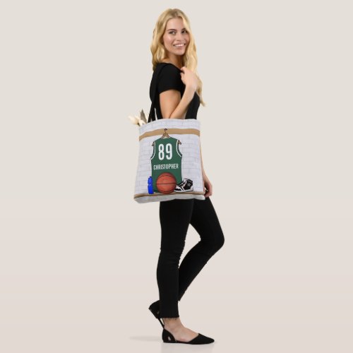 Personalized Basketball Jersey  Tote Gift Bag