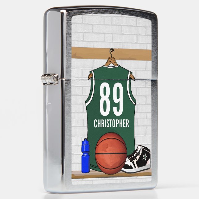 Personalized Basketball Jersey Zippo Lighter (Right)