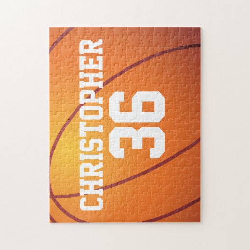 Personalized Basketball Jigsaw Puzzle Zazzle