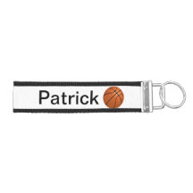 Personalized basketball keychain
