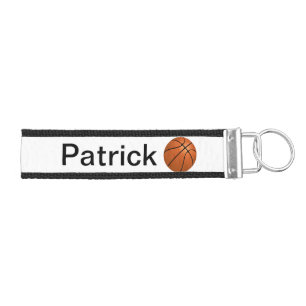 Personalized basketball keychain