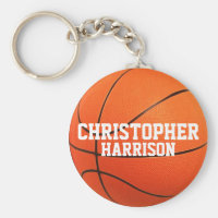 Personalized Basketball Keychain