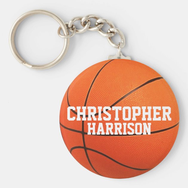 Personalized Basketball Keychain | Zazzle.com