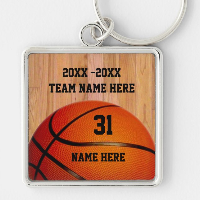 Personalized Basketball Keychains for Players (Front)