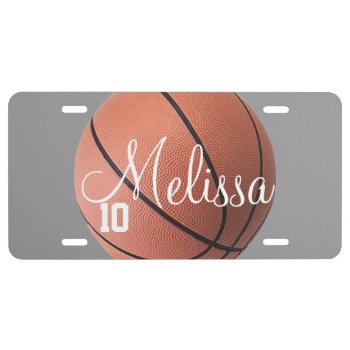 Personalized Basketball Lcense Plate by Baysideimages at Zazzle