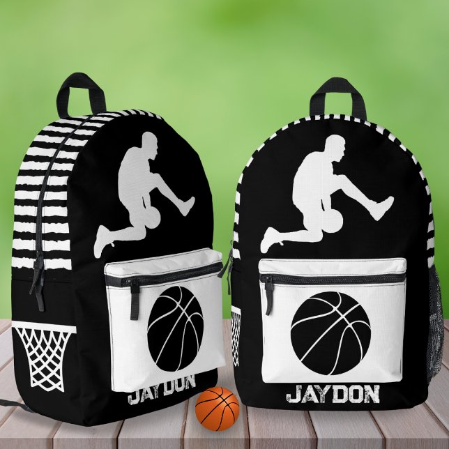 Personalized Basketball Left-Handed Trendy School Printed Backpack (Creator Uploaded)