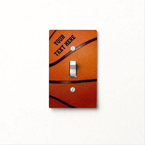 Personalized Basketball Light Switch Cover