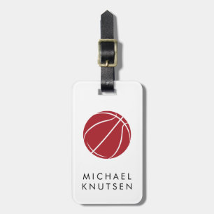 Personalized Basketball Luggage Tag
