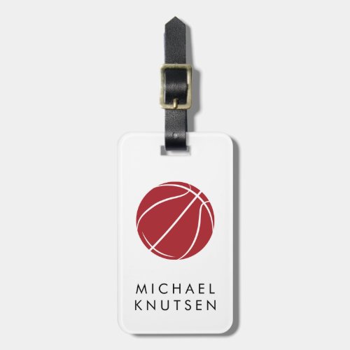 Personalized Basketball  Luggage Tag