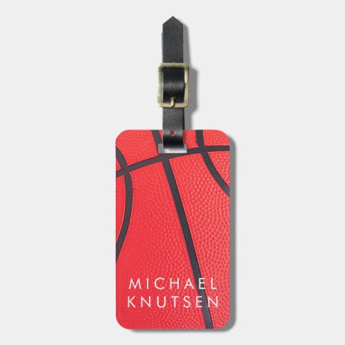 Personalized Basketball  Luggage Tag