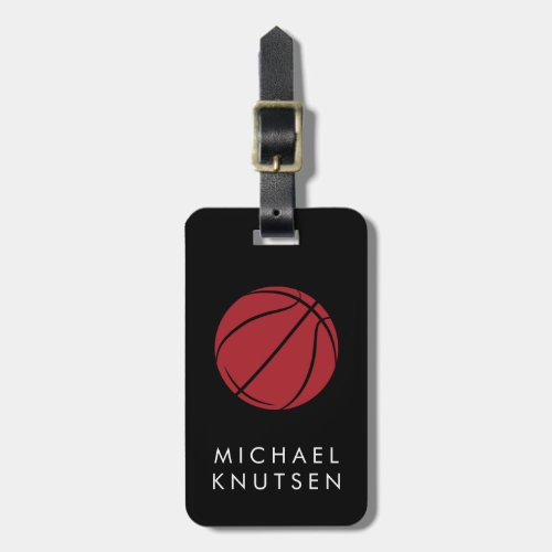 Personalized Basketball  Luggage Tag