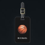 Personalized Basketball  Luggage Tag<br><div class="desc">Personalized Basketball Luggage Tag</div>